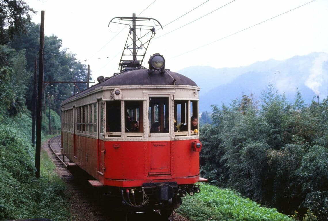 野上電気鉄道（和歌山県、廃線）のモハ24。元阪神の車両だった（撮影：南正時）