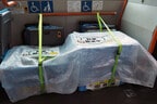 2つある車いすスペースのうち1つを利用する