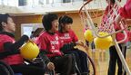 「ドリームキャンプ」で車いすバスケットを体験