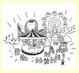 遊園地のイラスト