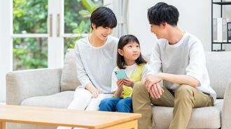 スマートフォンと親子