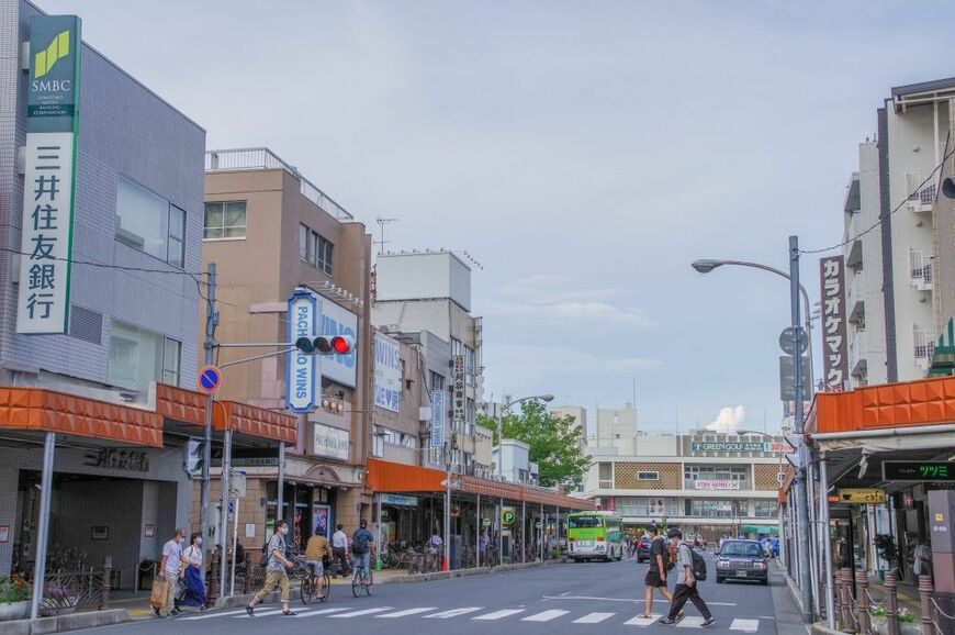 蕨駅の西側（筆者撮影）