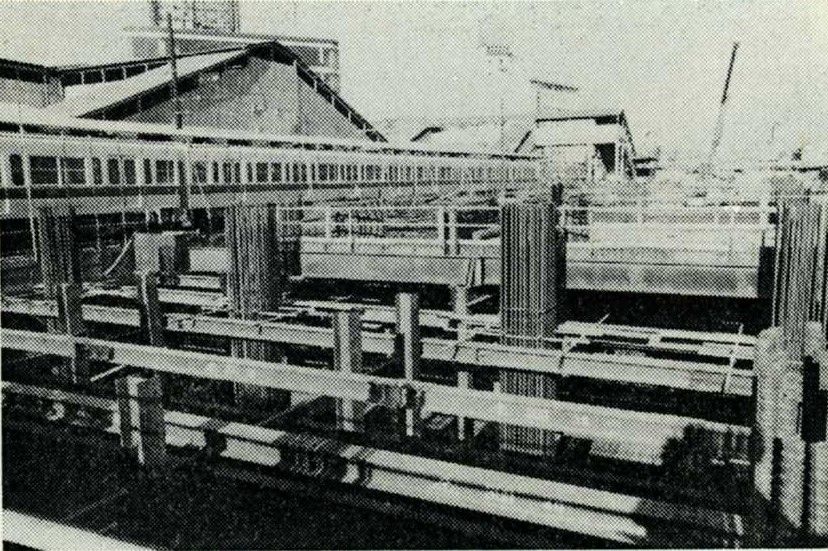 高架工事中の本厚木駅＝1972年頃（写真：小田急電鉄）