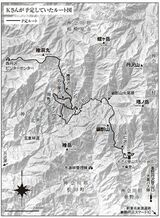 Kさんが予定していたルート図（地図作成：ジェイ・マップ）