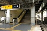 京阪石山駅のホーム