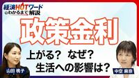 【日銀が利上げを決定】政策金利1.0%は31年ぶり／そもそも「政策金利」って何？／なぜ上がる？まだ上がる？／「利上げ」が暮らしにもたらす影響／アメリカの金利水準と比べると？