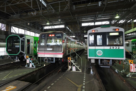 大阪メトロ400系、新20系、20系