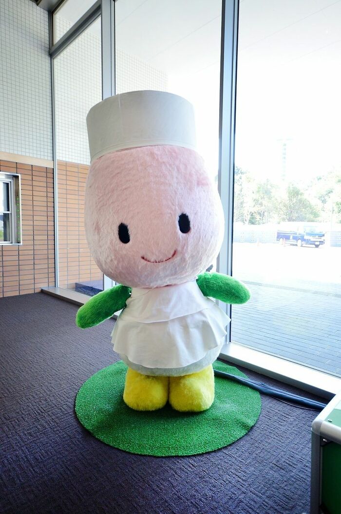 エントランスではちゅーりーちゃんがお出迎え
