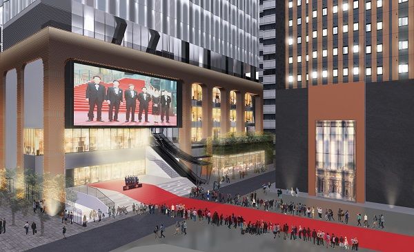 シネシティ広場レッドカーペットのイメージ図（写真：東急レクリエーション提供）