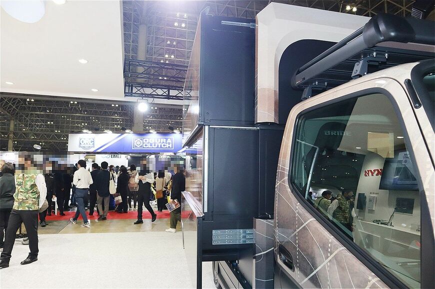 カヤバの東京オートサロン2023出展内容（筆者撮影）