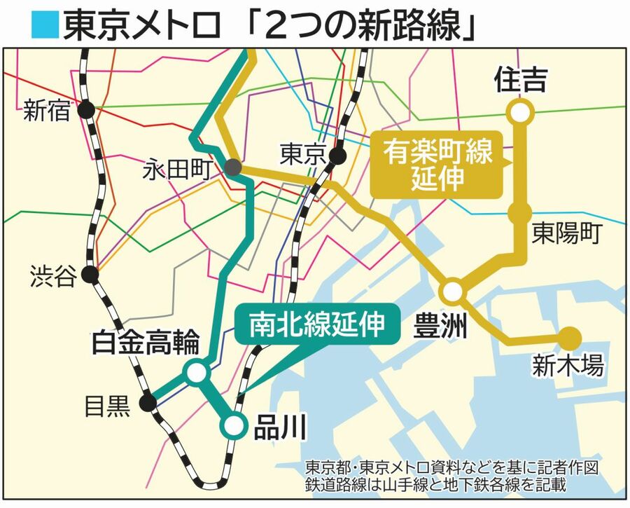 上場で注目､東京メトロ｢2つの新路線｣の現在 : 読売新聞