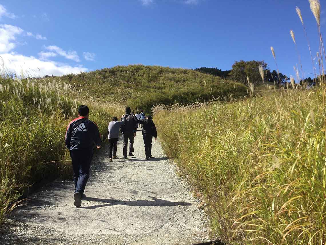 行事でハイキングに出かけた際の様子