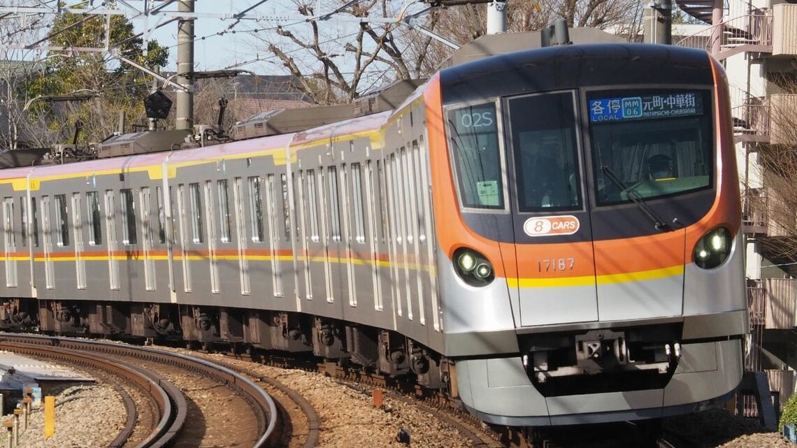 東横線 メトロ17000 8連各停