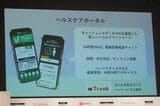 ソフトバンクはヘルスケアサービスをOlive上で展開する（筆者撮影）