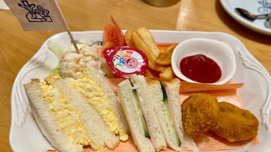 コメダ珈琲店のキッズメニュー「だいすきプレート」620円。しっかり量がある（写真：筆者撮影）