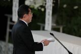追悼の辞を述べる岸田首相