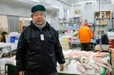 山美水産 山口憲一郎社長。トラックのみの輸送に比べて「当日の到着であり新幹線での時間の短縮をアピールできる」と優位性を語る（筆者撮影）