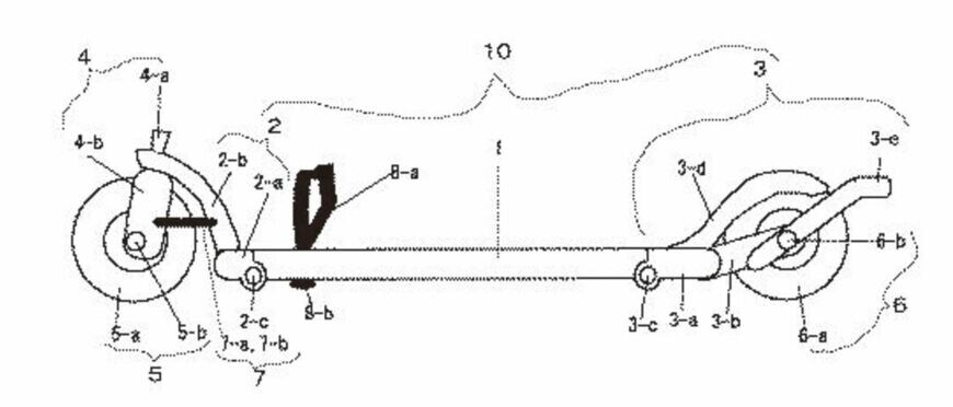 スケートボードの発明の特許図面