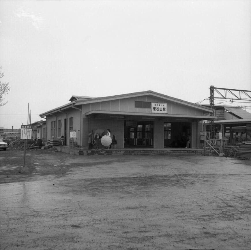 1968年ごろの東松山駅（写真：東武博物館）