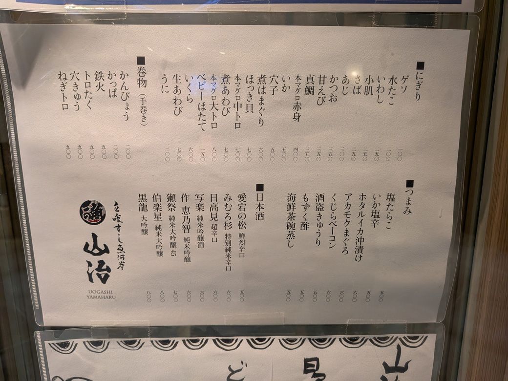 立喰すし魚河岸 山治