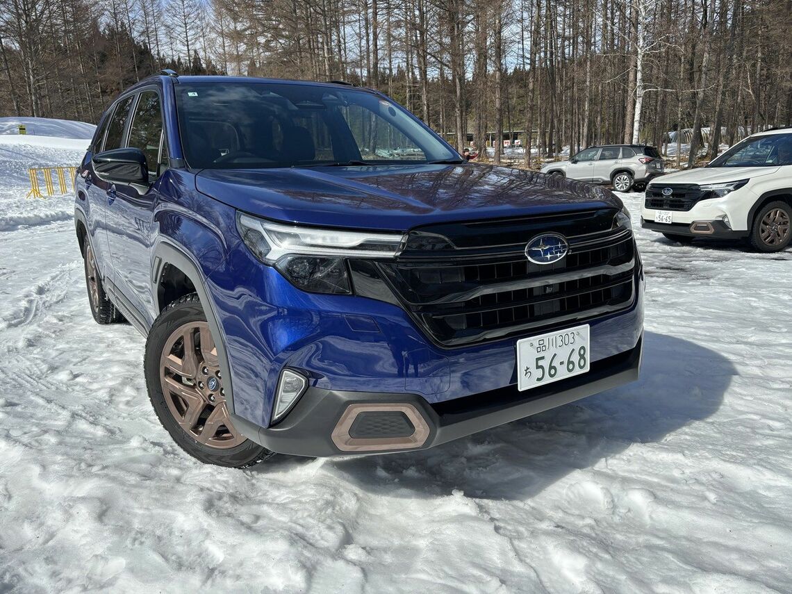 今回の試乗会では「フォレスター」に乗ることもできた（筆者撮影）