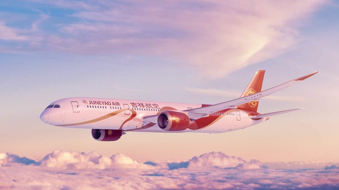 ボーイングは旅客機の大市場である中国で、約4年にわたり納入を凍結していた。写真は吉祥航空が保有する787型機（同社ウェブサイトより）
