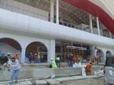 2023年9月下旬のパダララン駅の工事状況（筆者撮影）