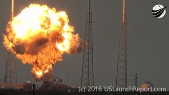 米スペースＸ、ロケットが燃焼試験中に爆発　けが人なし