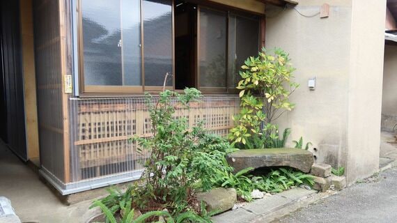 建物入口の植栽