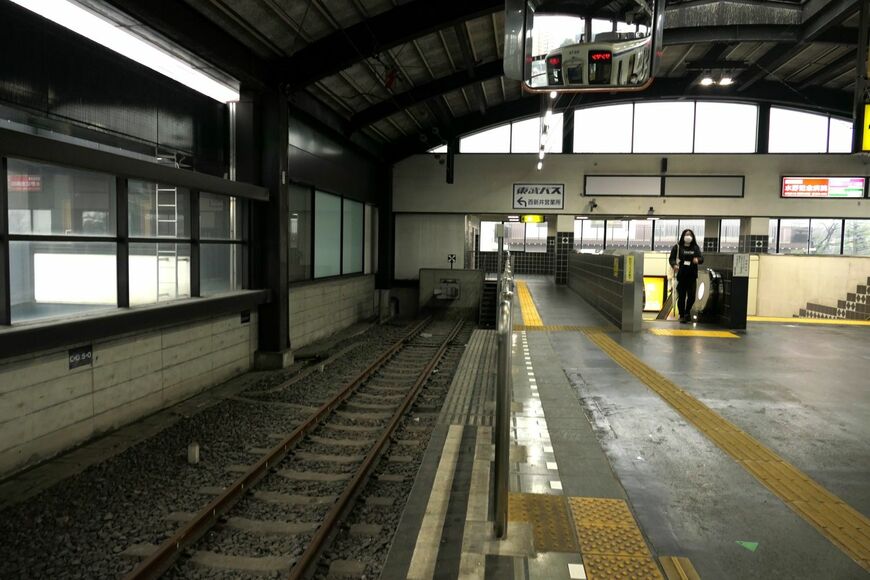 大師前駅　車止め
