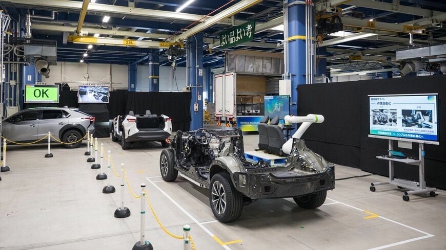 元町工場の次世代BEV実証ライン（写真：トヨタ自動車）