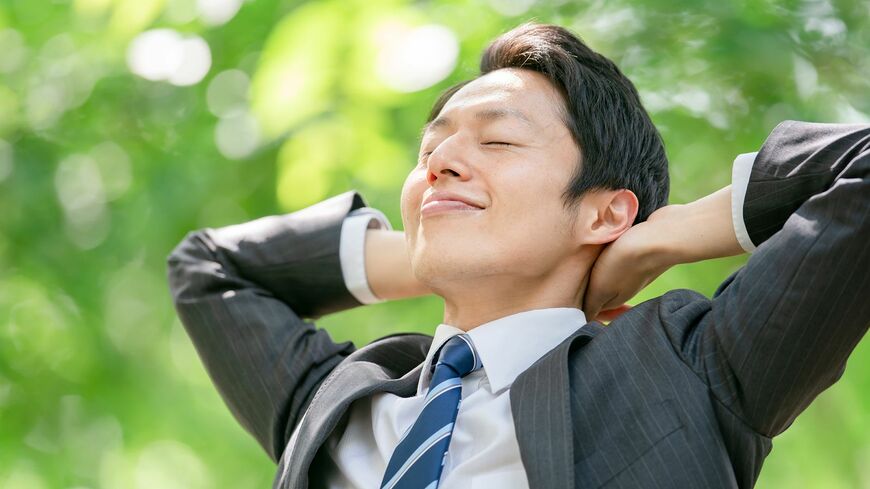 健康に気をつけている男性