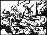 原爆の切り絵