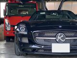 消防車とメルセデス・ベンツSLS AMG（写真：うつみさん提供）