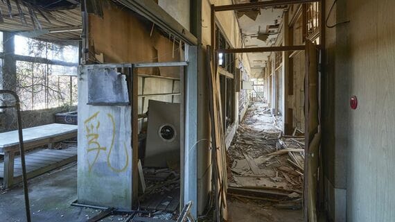 放置されていた当時の内観