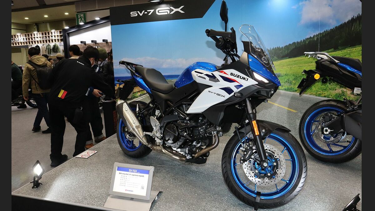 伝統の650cc・Vツインエンジン復活…冒険心を掻き立てるスズキの新型