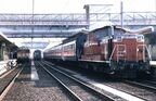 国鉄時代の鳥取駅に停車する