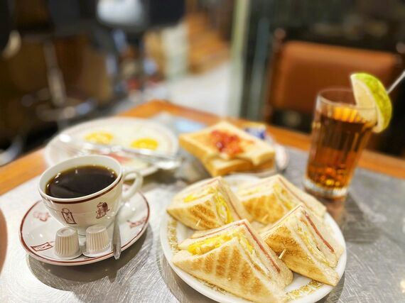 蜂大珈琲のサンドイッチ