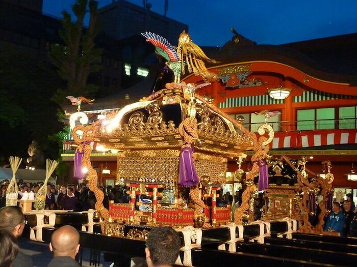 神田祭の際の神田明神境内