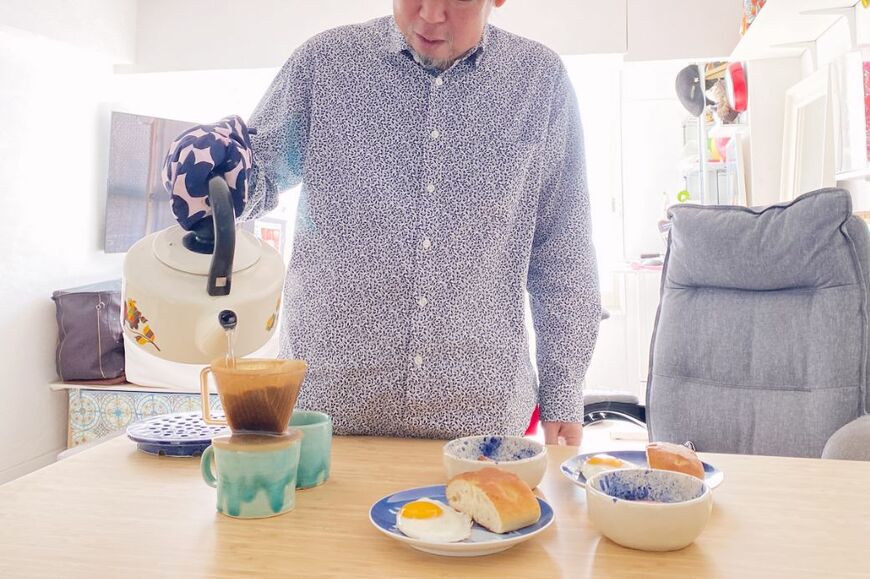 コーディネートに悩むことなく、洗い上がりを順番に着るだけでいいので、洋服に悩むことがありません（筆者撮影）