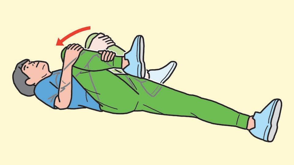 お尻のストレッチ