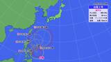 台風2号の進路図（出所：weathermap）