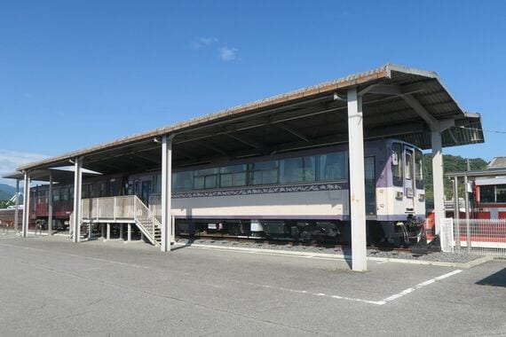 わたらせ渓谷線大間々駅 車両展示