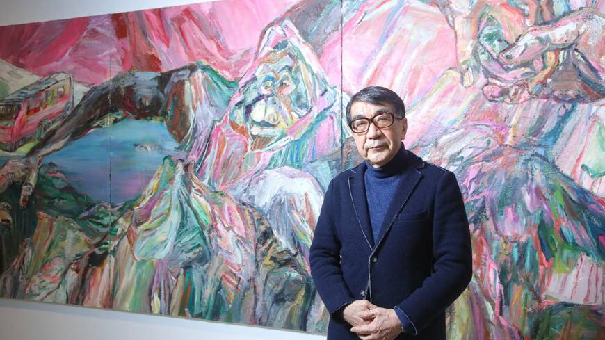 日本人作家の現代アートを中心に、2000点以上の作品を所有する精神科医の高橋龍太郎氏（撮影：今井 康一）