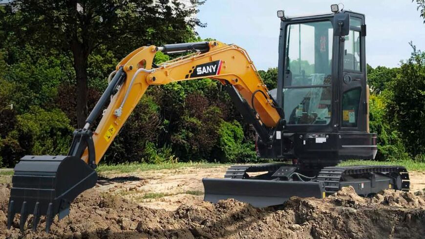 中国国内の建機市場では小型パワーショベルの販売が伸びるなど、底打ちの兆しも出ている。写真は三一重工製のミニ・パワーショベル（同社ウェブサイトより）