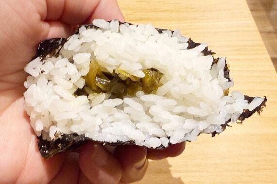 おかげ庵 おむすびセットとあずき茶のモーニングセット