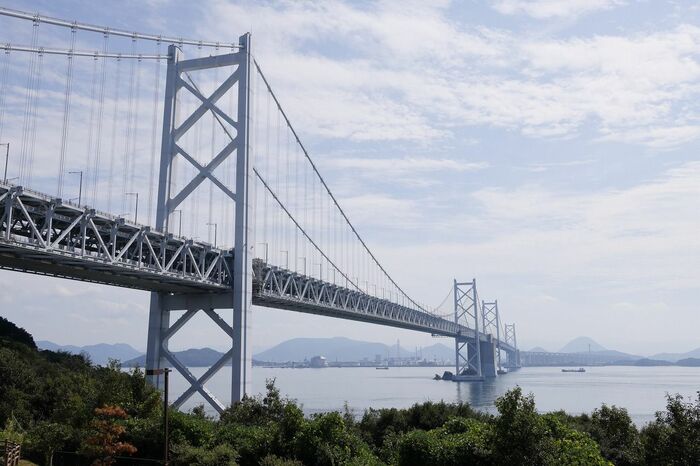 北備讃瀬戸大橋（手前）と南備讃瀬戸大橋（奥）