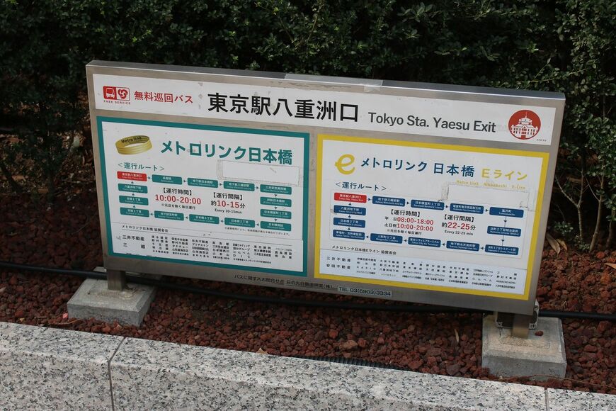 メトロリンク乗り場は八重洲北口からも少し離れている（筆者撮影）