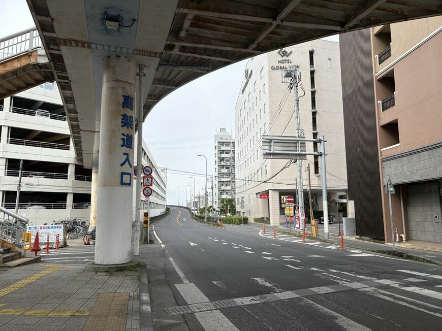 土浦ニューウェイ入口（写真：筆者撮影）