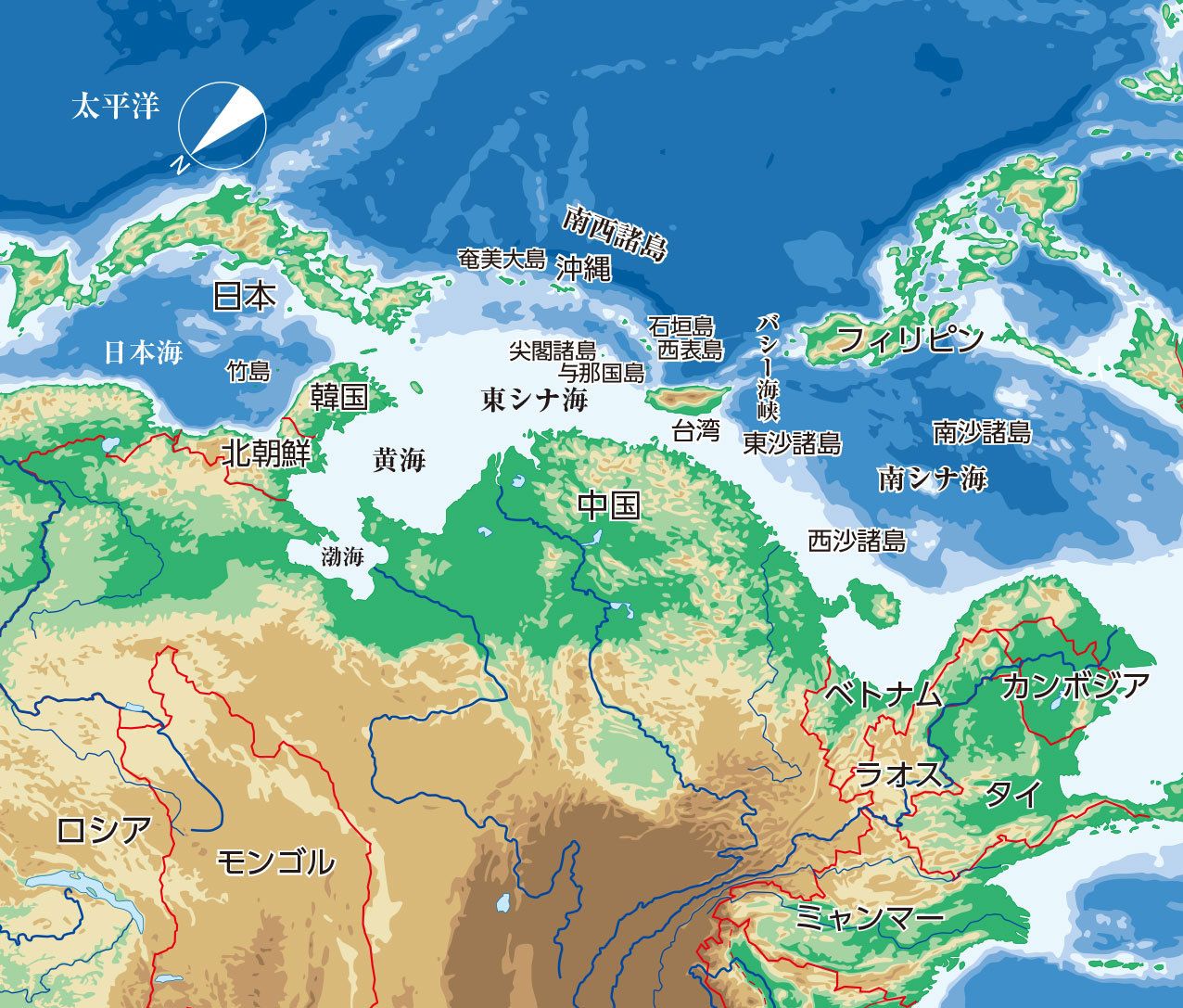 逆さ地図 で見る 中国にとって邪魔な日本 外交 国際政治 東洋経済